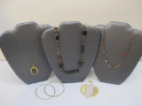 Lot of Gold Tone and Beaded Jewelry, 4 oz