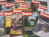 Eleven 1979 Trains Magazines, missing February, 3 lbs 1 oz