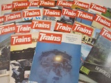 Lot of 24 Issues of Trains Magazine from 1976-1978, 7 lbs 8 oz
