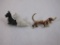 Two Dog Pins including dachshund and terriers, 1 oz