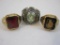 Three Men's Rings including 1979 Thomas Jefferson School No. 9 Class Ring (size 8.5) and Two Gold