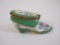 Vintage Hand Painted Rochard Lomoge France Shoe Trinket/Pill Box, 2 oz