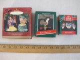 Three Vintage Hallmark Ornaments including Snow White Set of 2 Ornaments, Heart of Christmas and