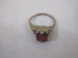 14K Vintage White Gold Ring, marked 14 K, size 4.5, 2.1 g total weight