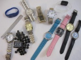 Lot of Assorted Watches and Watch Pieces including Wincci, Moretti, and more, AS IS, 1 lb 10 oz