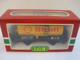 LGB Shell Oil Single Dome Tank Car 4040 S, G Scale, new in box, 2 lbs 4 oz