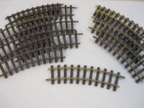 Lot of 12 G Scale Curved Track Pieces, assorted brands (REA, LGB, and unbranded made in Korea), 600