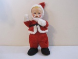 Vintage 1955 Baby Santa with Rubber Face, Knickerbocker Toy Co Inc, 1 lb 6 oz
