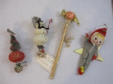 Lot of Assorted Christmas Ornaments including Jennifer Murphy snowman ornament and more, 5 oz