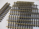 Lot of 12 G Scale Straight Track Pieces, 2 LGB and 10 unbranded (made in Korea), in REA Straight