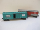 Two Lionel NYC New York Central including Pacemaker Freight Service Box Car 6464125 and New York