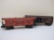 Two Postwar Lionel O Scale Train Cars including Lionel Lines Radio Equipped Caboose 6517 and