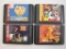 Four Vintage Sega Genesis Game Cartridges including Animaniacs, Taz in Escape from Mars, Toy Story,