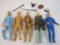Lot of 5 Louis Marx Action Figures including General Custer, John West, Eric the Viking and more,