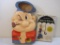Two Vintage Popeye Items including 1959 Colorforms Popeye the Weatherman in original box and 1960s