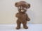 Vintage Irwin Rubber Squeak Teddy Bear, see pictures for condition of face paint (AS IS) 12oz