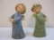 Two 1965 Goebel Candle Figurines, GRO 257 & GRO 258, W Goebel W Germany 10oz
