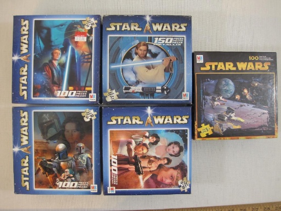 Lot of 5 SEALED Star Wars Puzzles, 100-150 pieces each 1lb 14oz