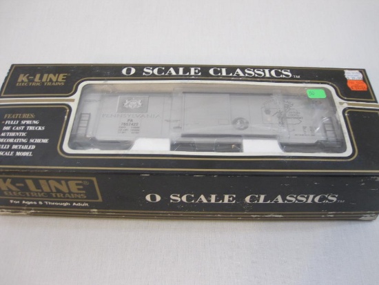 K-Line Pennsylvania Commemorative Quarter State Series O Scale Classic Boxcar Bank K765-7422,