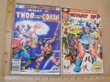 Two WHAT IF Marvel Comic Books, What If Thor Battled Conan and What IF #34 1982 5oz
