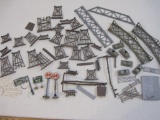 Lot of Assorted HO Scale Plastic Train Display Accessories including vintage A&P lighted, white