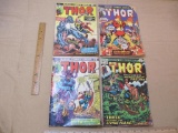 Four 1974 Marvel Comics The Might Thor Comic Books, Issues 224, 225, 226 and 227 8oz