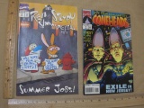 Two Marvel Comics, The Ren & Stimpy Show Special Summer Jobs, Live! From Remulak! It's Coneheads