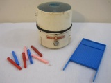 Vintage Showa WashOMatic Tin Washing Machine Toy with Accessories 1lb