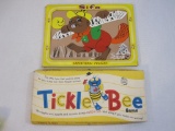 Two Vintage Games including Tickle Bee Game (Schaper in original box) and Sifo Wooden Educational