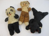 Three Vintage Stuffed Animals including GUND Panda, GUND Slumber Pup, and more 1lb13oz
