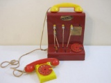 Vintage Kamkap's Ring 'N Buzz Switchboard Tin and Plastic Play Phone 2lb