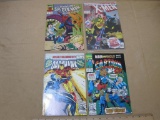 Four Marvel Comics including The Amazing Spider-Man Double Trouble, Sealed X-Men, Man and Wolf Part