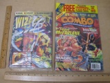 Two Sealed Comic Books Wizard No.22 and Combo Premier Collectors Issue 1990s 1lb7oz