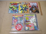 Five Marvel Comic Books including Sealed X-Force, Sealed Fantastic Four, Wolverine, Dare Devil The