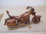 Handcrafted Miniature Wooden Motorcycle 11oz