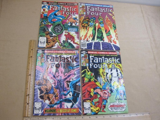 Four Vintage Marvel Fantastic Four Comic Books 1980s, Vol.1 No.248, 232, 231, 230 6oz
