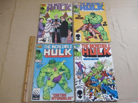 Four Vintage Marvel 25th Anniversary The Incredible Hulk 1980s Comic Books Vol.1 No.319, 320, 321,