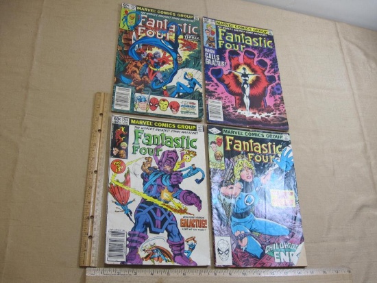 Four Vintage Marvel Fantastic Four Comics 1980s, Vol. 1 No. 242-245 6oz