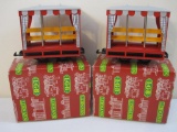 Two LGB 3041 Summer Passenger Cars/Sight Seeing Cars, G Scale, in original boxes, Lehmann Gross Bahn