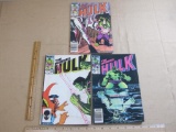 Three Vintage Marvel The Incredible Hulk Comic Books 1980s Vol.1 No. 296, 297, 299 5oz