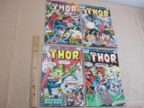 Four Vintage Marvel The Mighty Thor Comic Books 1975, Vol. 1 No. 228, 236, 240, 241 7oz