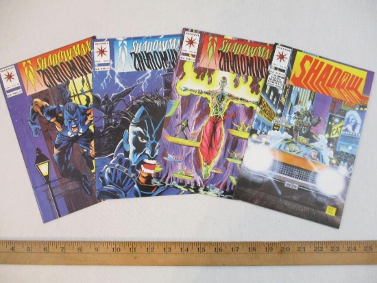 Four Shadowman Comic Books including Nos. 10-12 & 16, Feb-Aug 1993, Valiant Comics, 9 oz