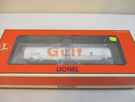 Lionel Unibody Gulf Tank Car 6-17915, O Scale, new in box, 1 lb 4 oz