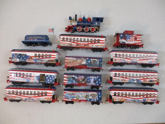 Hawthorne Village/Bachmann HO Scale Spirit of America 13 Pc Train Car Set including Spirit of