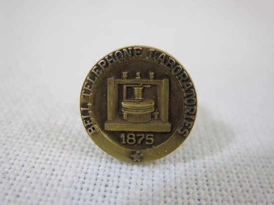 10K Gold Bell Telephone Laboratories Pin, marked LGB 10K, 1.5 g