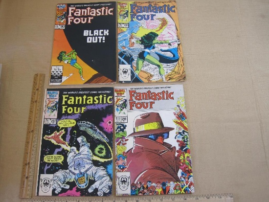 Four Marvel Comics Fantastic Four Comic Books Vol. 1 No. 293 1986, Vol. 1 No. 295-297 1986 7oz