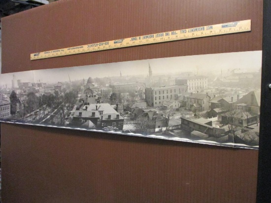 Vintage Black and White Panoramic Photograph of Augusta GA (near Camp Hancock), February 1918, photo