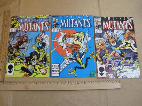 Three Marvel Comics The New Mutants Comic Books Vol. 1 No. 57-59 1987 5oz