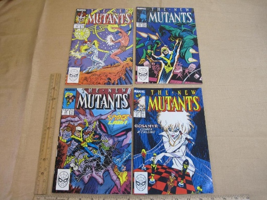 Four Marvel Comics The New Mutants Comic Books Vol. 1 No. 66-69 1988 6oz