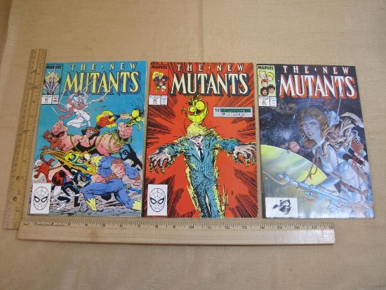 Three Marvel Comics The New Mutants Comic Books Vol.1 No. 63-65 1988 5oz